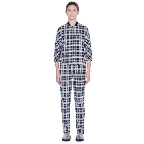 Akris Punto Jacket 14 NWT Monochromatic Check Jacquard Luxury Relaxed Cocoon - Picture 4 of 10